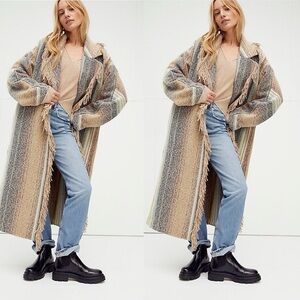FREE PEOPLE WE THE FREE desert fringe coat